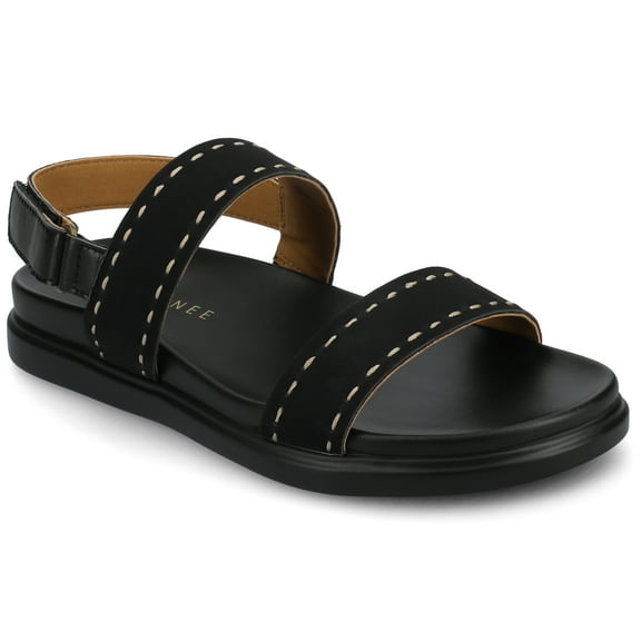 Journee Womens Milie Multi Strap Sandals