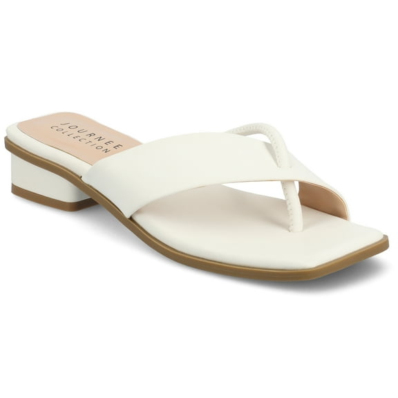 Journee Womens Mina Flip Flop Flat Sandals