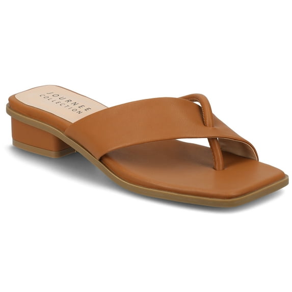 Journee Womens Mina Flip Flop Flat Sandals