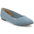 thumbnail image 1 of Journee Womens Minnah Knit Slip On Pointed Toe Dress Flats, 1 of 10