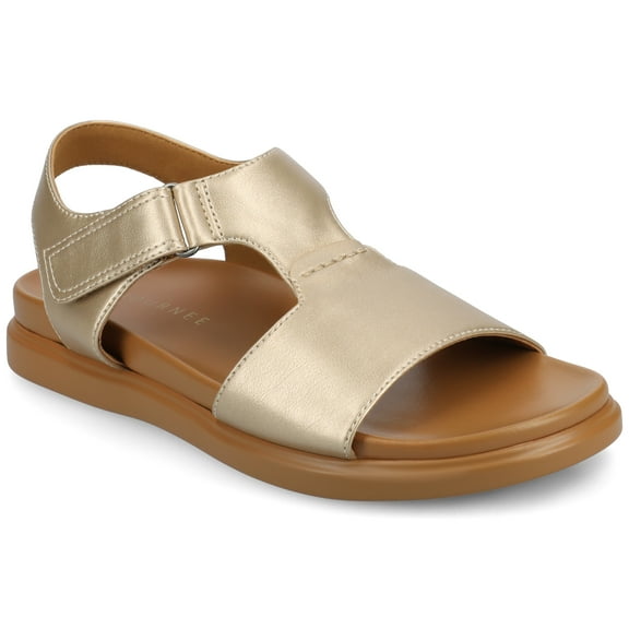 Journee Womens Mira T-Strap Sandals