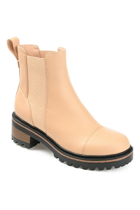 Womens Mirette Pull On Stacked Heel Booties