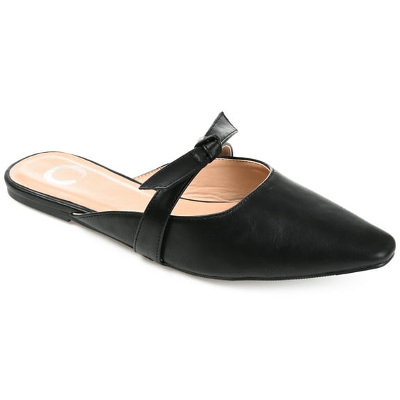 Journee Womens Missie Slip On Square Toe Mules Flats