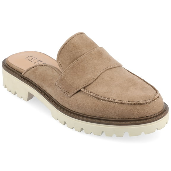 Journee Womens Miycah Slip On Mule Treaded Outsole Mary Jane
