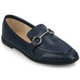 thumbnail image 1 of Journee Womens Mizza Loafer Slip On Square Toe Dress Flats, Widths Available, 1 of 9