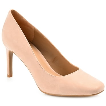 Journee Womens Monalee Square Toe Mid Heel Pumps, Widths Available