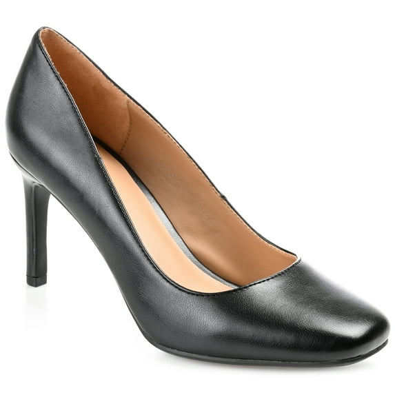 Journee Womens Monalee Square Toe Mid Heel Pumps, Widths Available