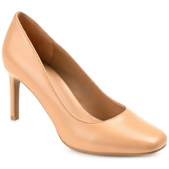 Journee Womens Monalee Square Toe Mid Heel Pumps, Widths Available