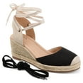 thumbnail image 1 of Journee Womens Monte Wedge Heel Espadrille Sandals, Widths Available, 1 of 10