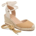 thumbnail image 1 of Journee Womens Monte Wedge Heel Espadrille Sandals, Widths Available, 1 of 10