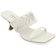thumbnail image 1 of Journee Womens Monyka Woven Slip On Sandals, 1 of 9