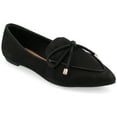 thumbnail image 1 of Journee Womens Muriel Narrow Width Slip On Pointed Toe Loafer Flats, 1 of 10