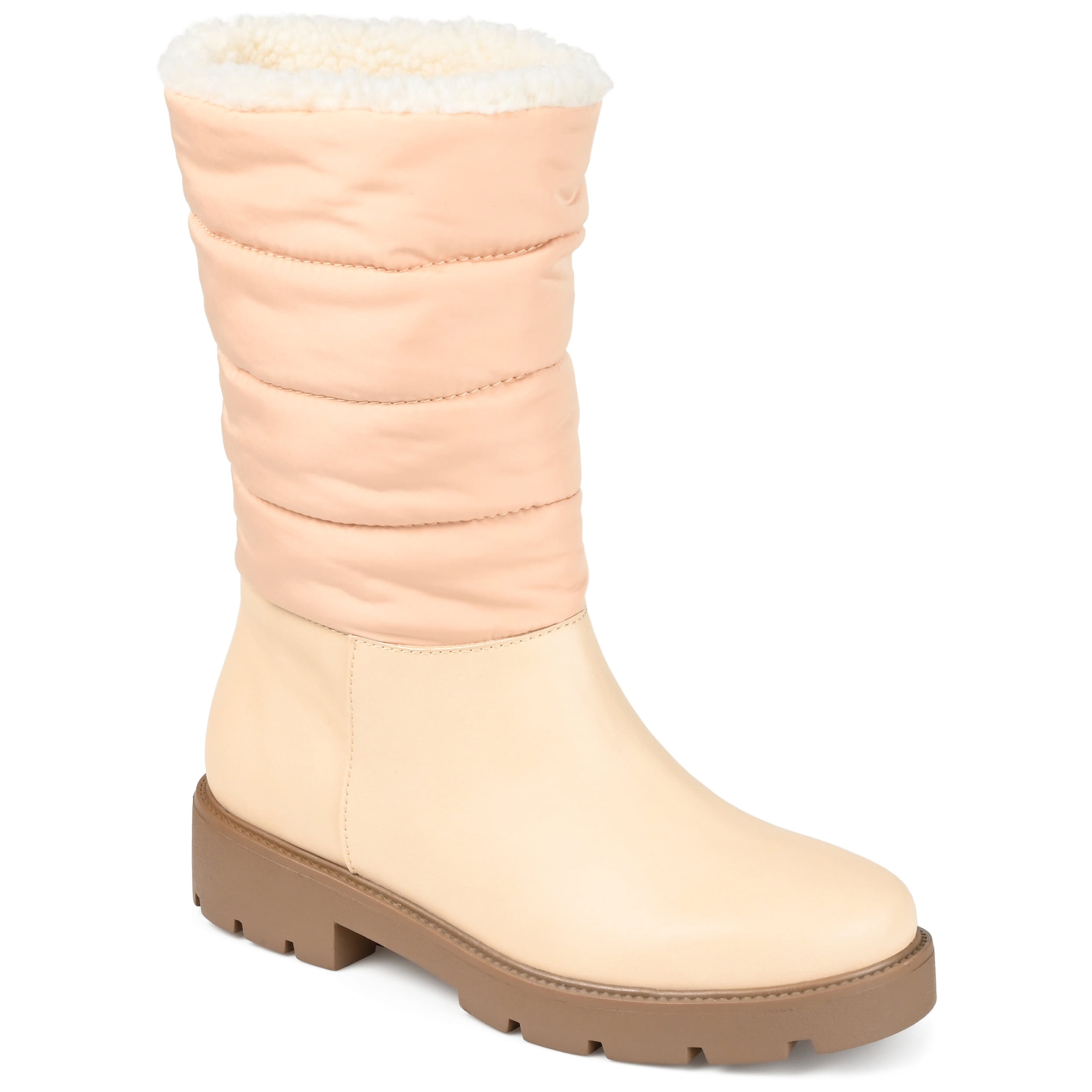 Journee Womens Nadine Block Heel Cold Weather Booties