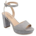 thumbnail image 1 of Journee Womens Nairri Vegan Leather Platform Heel Dress Sandals, Widths Available, 1 of 10