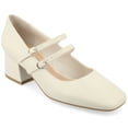 thumbnail image 1 of Journee Womens Nally Faux Leather Mary Jane Pumps, 1 of 10