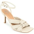 thumbnail image 1 of Journee Womens Naommi Open Toe Mid Stiletto Sandals, 1 of 9