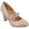 thumbnail image 1 of Journee Womens Windy Round Toe Block Heel Mary Jane Pumps, Widths Available, 1 of 10