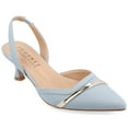 thumbnail image 1 of Journee Womens Nellia Slip On Kitten Heel Mule Pumps, Widths Available, 1 of 9