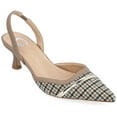 thumbnail image 1 of Journee Womens Nellia Slip On Kitten Heel Mule Pumps, Widths Available, 1 of 10