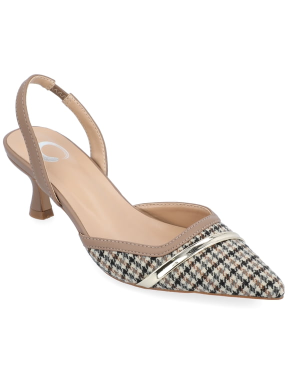 Womens Nellia Slip On Kitten Heel Mule Pumps, Widths Available