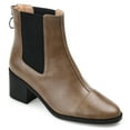 thumbnail image 1 of Journee Womens Nigella Back Heel Zip Stacked Heel Booties, 1 of 10