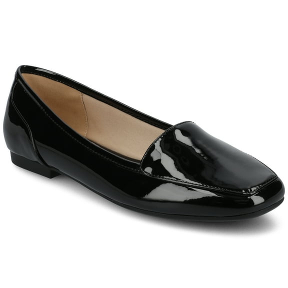 Journee Womens Noelia Square Toe Casual Comfort Career Ballet Flats, Widths Available