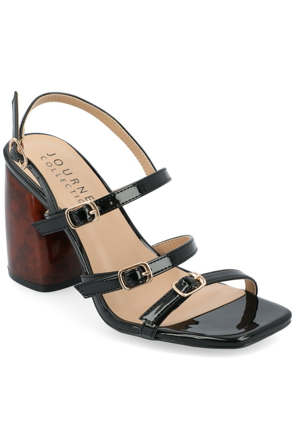 Womens Norina Faux Marble Block Heel Dress Sandals