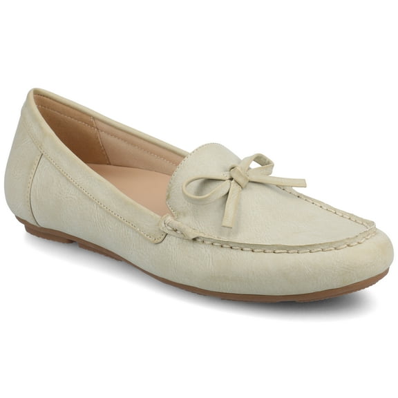 Journee Womens Novella Light Weight Flexible Round Toe Comfort Driving Loafer, Widths Available