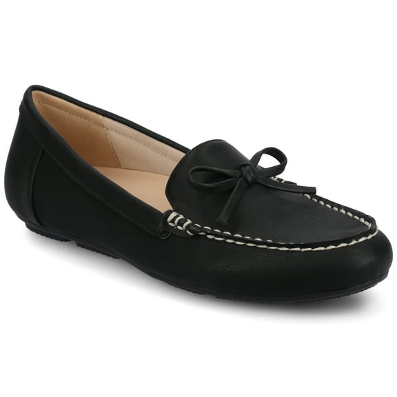 Journee Womens Novella Light Weight Flexible Round Toe Comfort Driving Loafer, Widths Available
