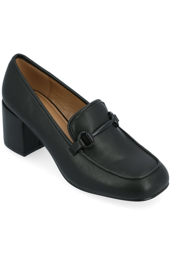 Womens Nysaa Low Heel Square Toe Pumps