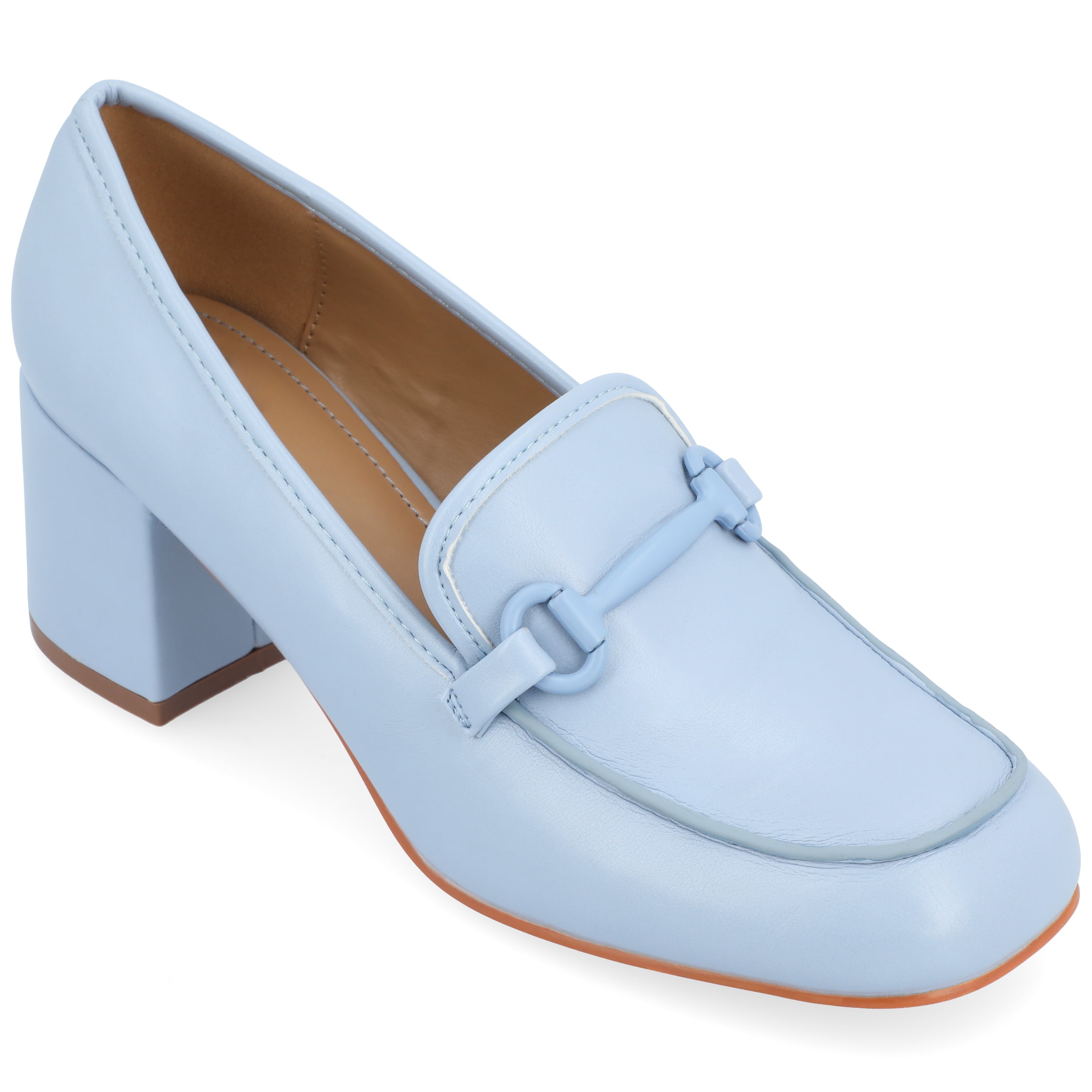 Journee Womens Nysaa Low Heel Square Toe Pumps