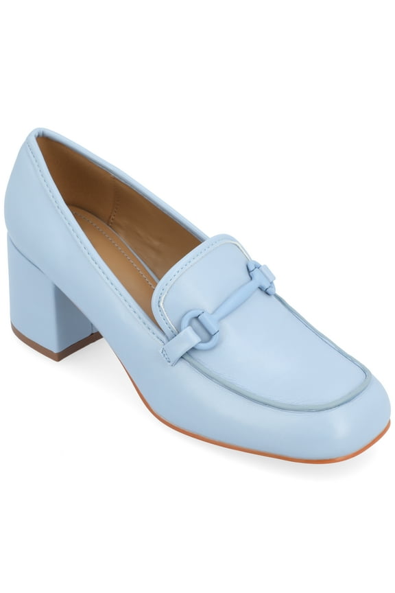 Womens Nysaa Low Heel Square Toe Pumps