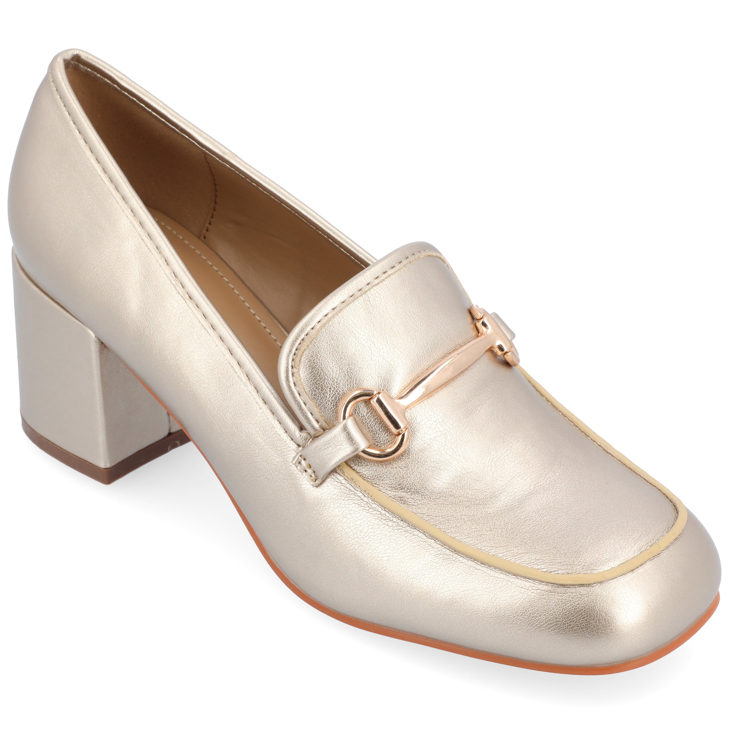 Journee Womens Nysaa Low Heel Square Toe Pumps
