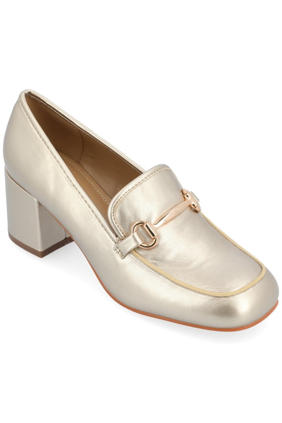 Womens Nysaa Low Heel Square Toe Pumps