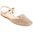 thumbnail image 1 of Journee Womens Nysha Narrow Width Buckle Square Toe Ballet Flats, 1 of 10