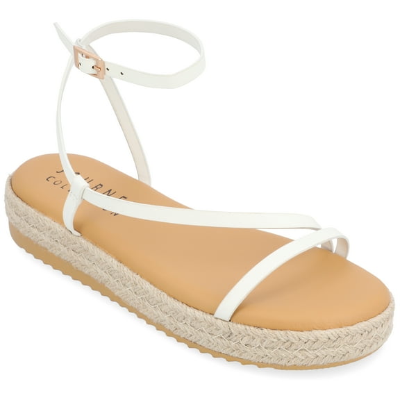 Journee Womens Odelia Buckle Espadrille Sandals