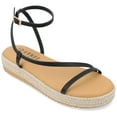 thumbnail image 1 of Journee Womens Odelia Buckle Espadrille Sandals, 1 of 9