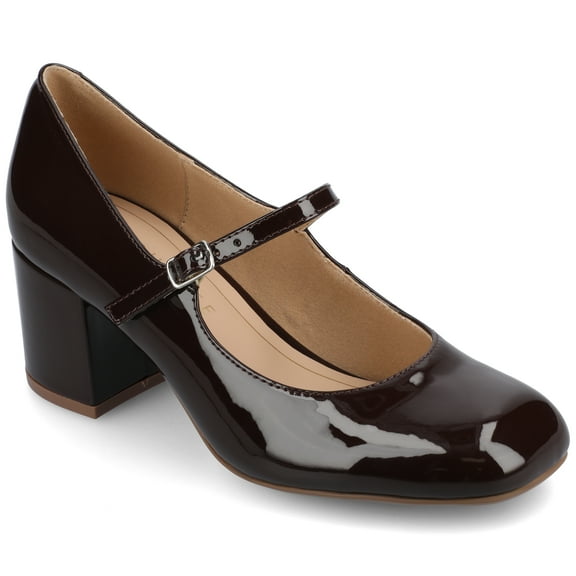 Journee Womens Okenna Low Heel Square Toe Pumps, Widths Available