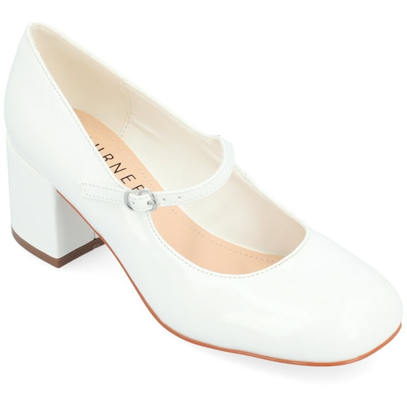 Journee Womens Okenna Low Heel Square Toe Pumps, Widths Available