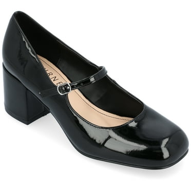 Journee Womens Okenna Low Heel Square Toe Pumps, Widths Available