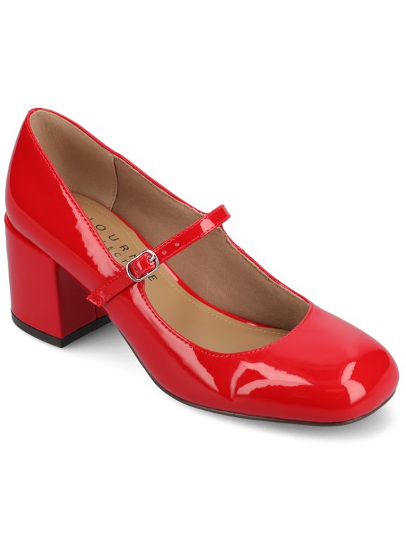Womens Okenna Low Heel Square Toe Pumps, Widths Available