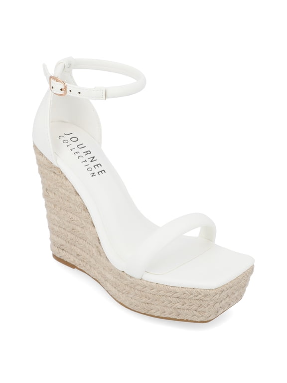Womens Olesia Buckle Espadrille Wedge Sandals