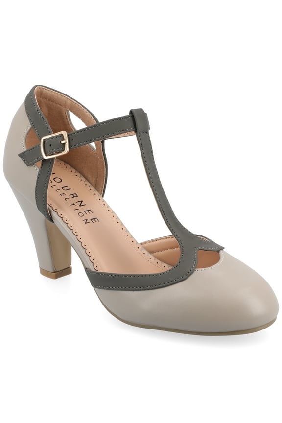 Womens Olina Round Toe High Block Heel Pumps, Widths Available