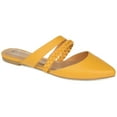 thumbnail image 1 of Journee Womens Olivea Slip On Almond Toe Mules Flats, 1 of 10