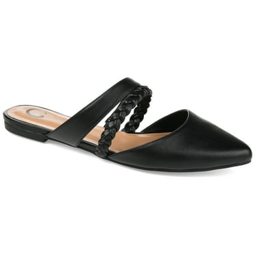 Journee Womens Olivea Slip On Almond Toe Mules Flats
