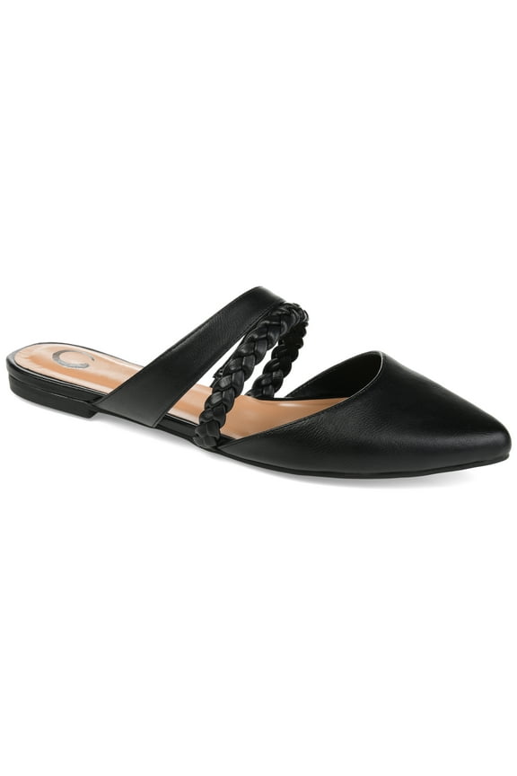 Womens Olivea Slip On Almond Toe Mules Flats