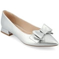 thumbnail image 1 of Journee Womens Ophelia Slip On Pointed Toe Low Heel Dress Flats, 1 of 11