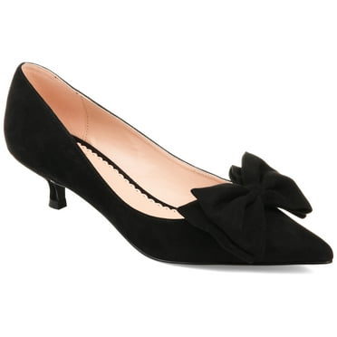 Journee Womens Orana Pointed Toe Kitten Heel Pumps, Widths Available