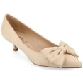 thumbnail image 1 of Journee Womens Orana Pointed Toe Kitten Heel Pumps, Widths Available, 1 of 10