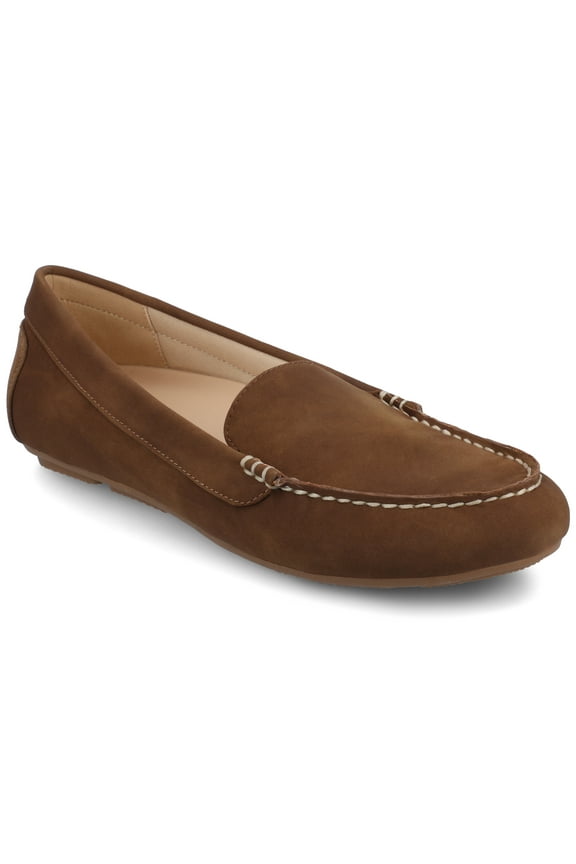 Womens Oreta Light Weight Flexible Round Toe Comfort Driving Loafer, Widths Available